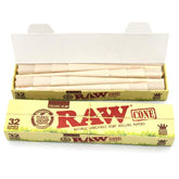 RAW Organic Pre Rolled Cones King Size 32er Pack RAW