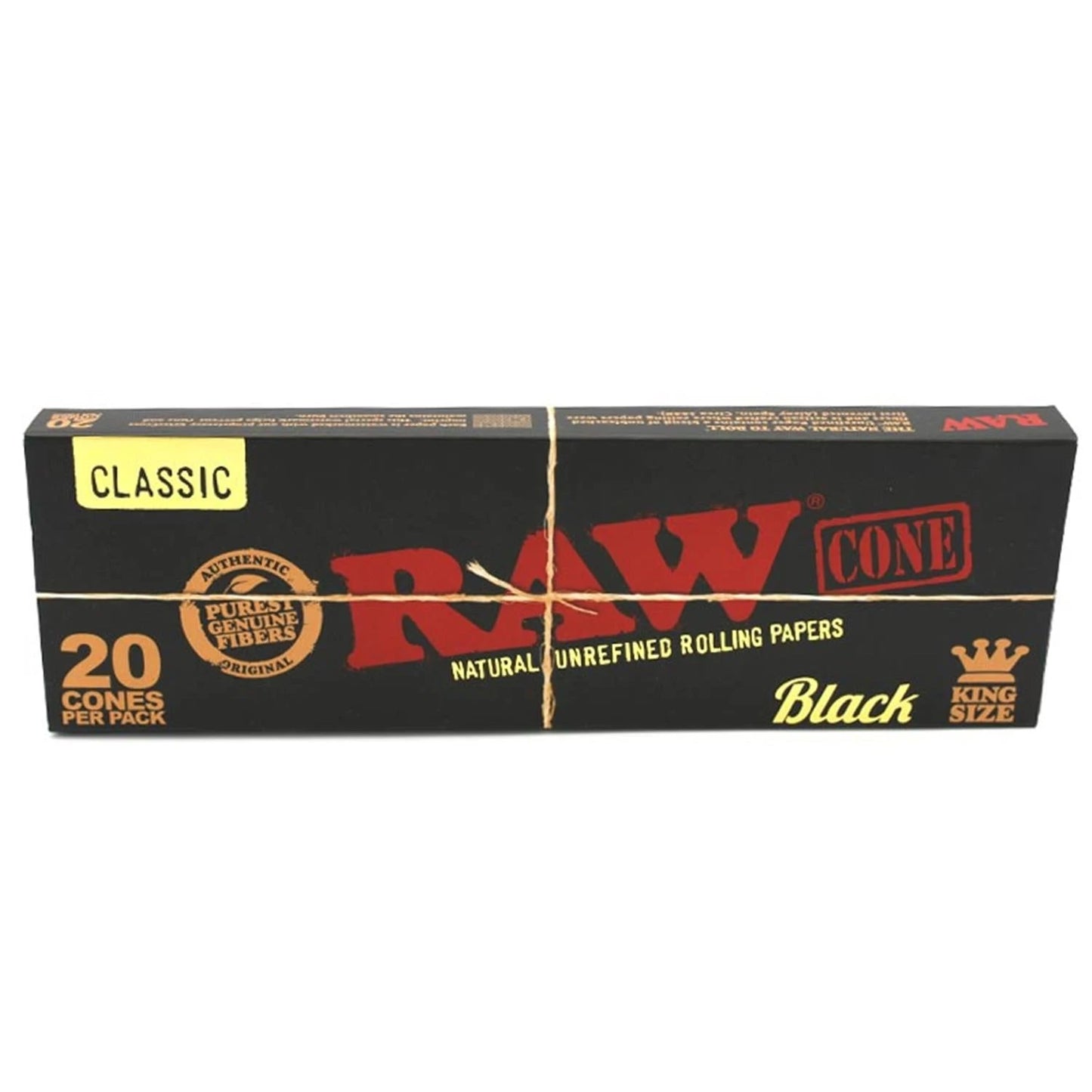RAW Black PreRolled Cones King Size 20er Pack RAW
