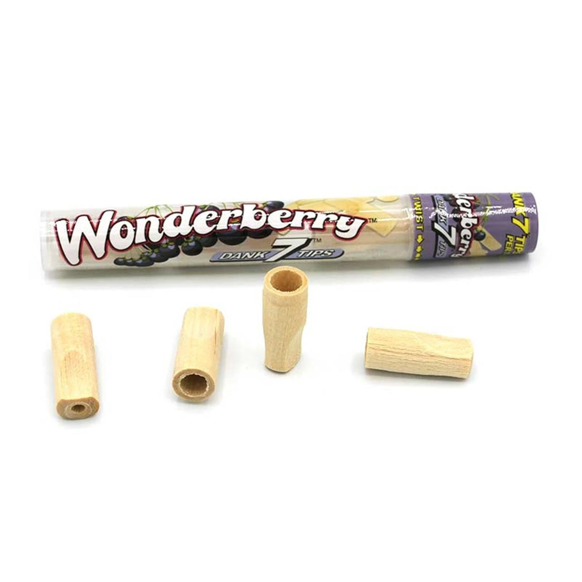 Cyclones Dank7Tip Wonderberry - 4 Holz Filter Tip mit Geschmack Cyclones
