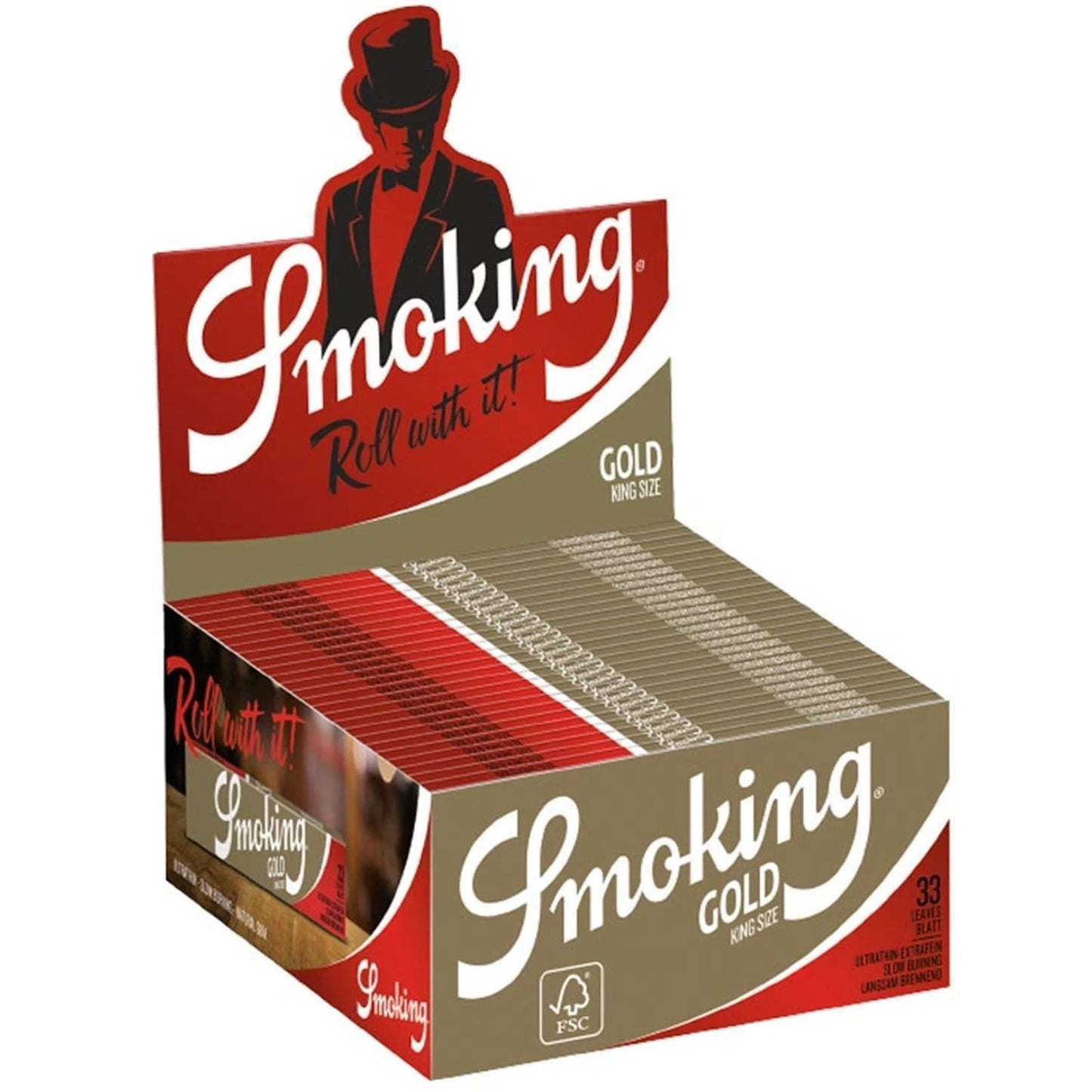 Smoking Gold King Size Papers Smoking