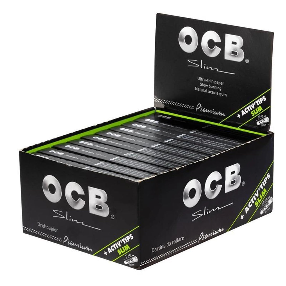 OCB Papes mit Aktivkohlefilter (32 Papes + 8 Filter) OCB