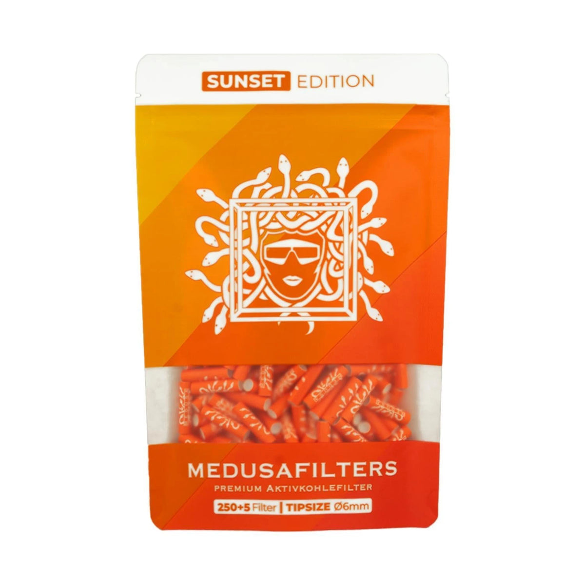 Medusafilters Aktivkohlefilter 6mm (250 Stück) - verschiedene Farben Medusafilters