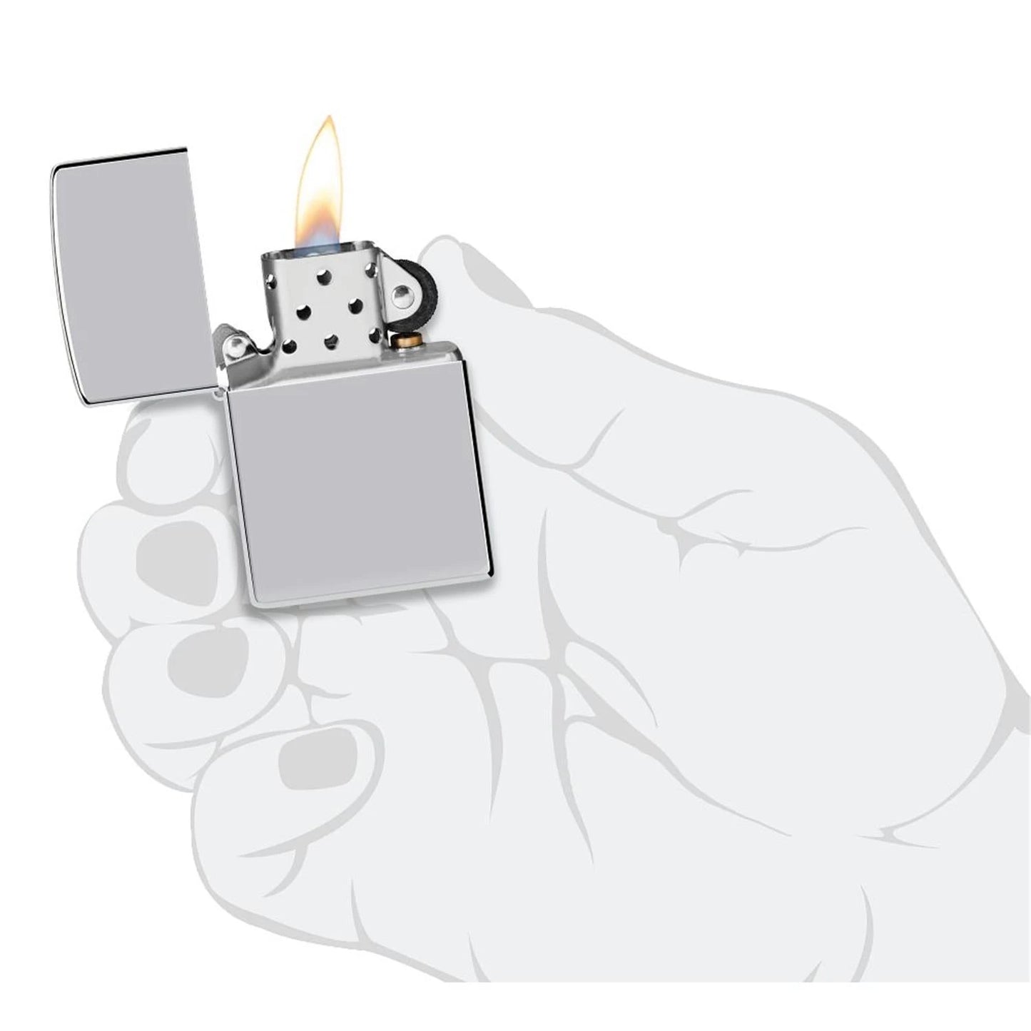Zippo Benzinfeuerzeug HIGH POLISH CHROME Zippo