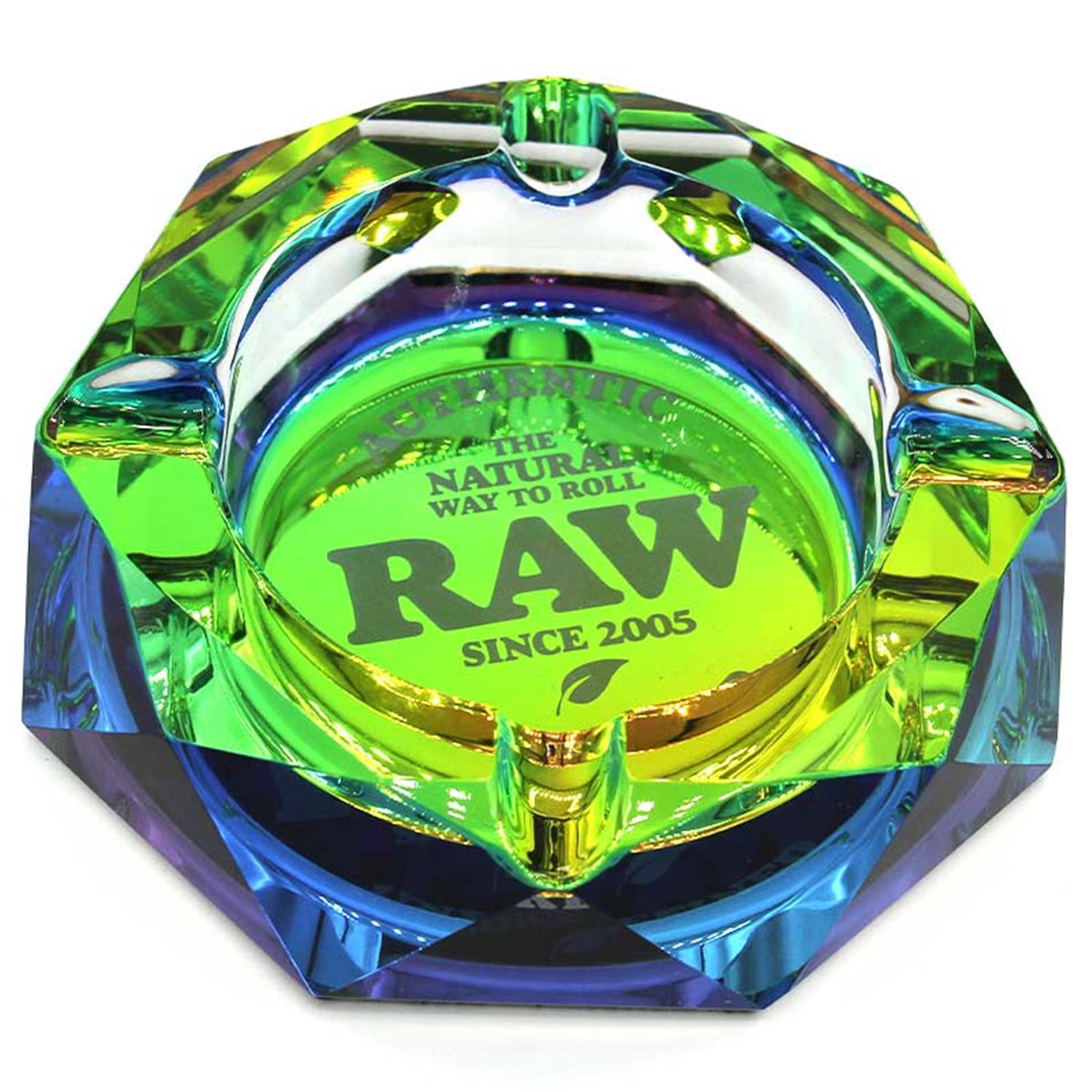 RAW Rainbow Glas Aschenbecher RAW
