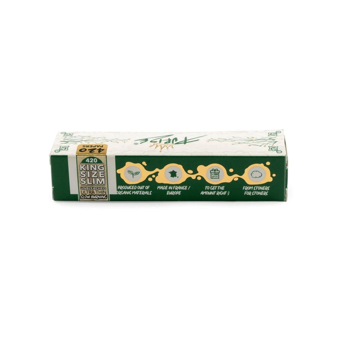 PURIZE King Size Slim Papers unbleached 420 Blatt PURIZE