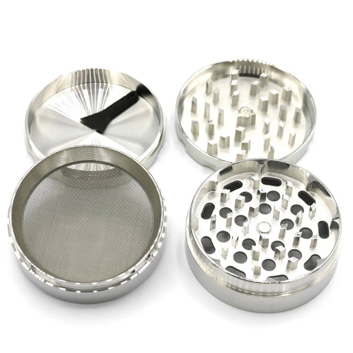 Grinder 4-teilig Aluminium silber ø 60 mm Unbekannt