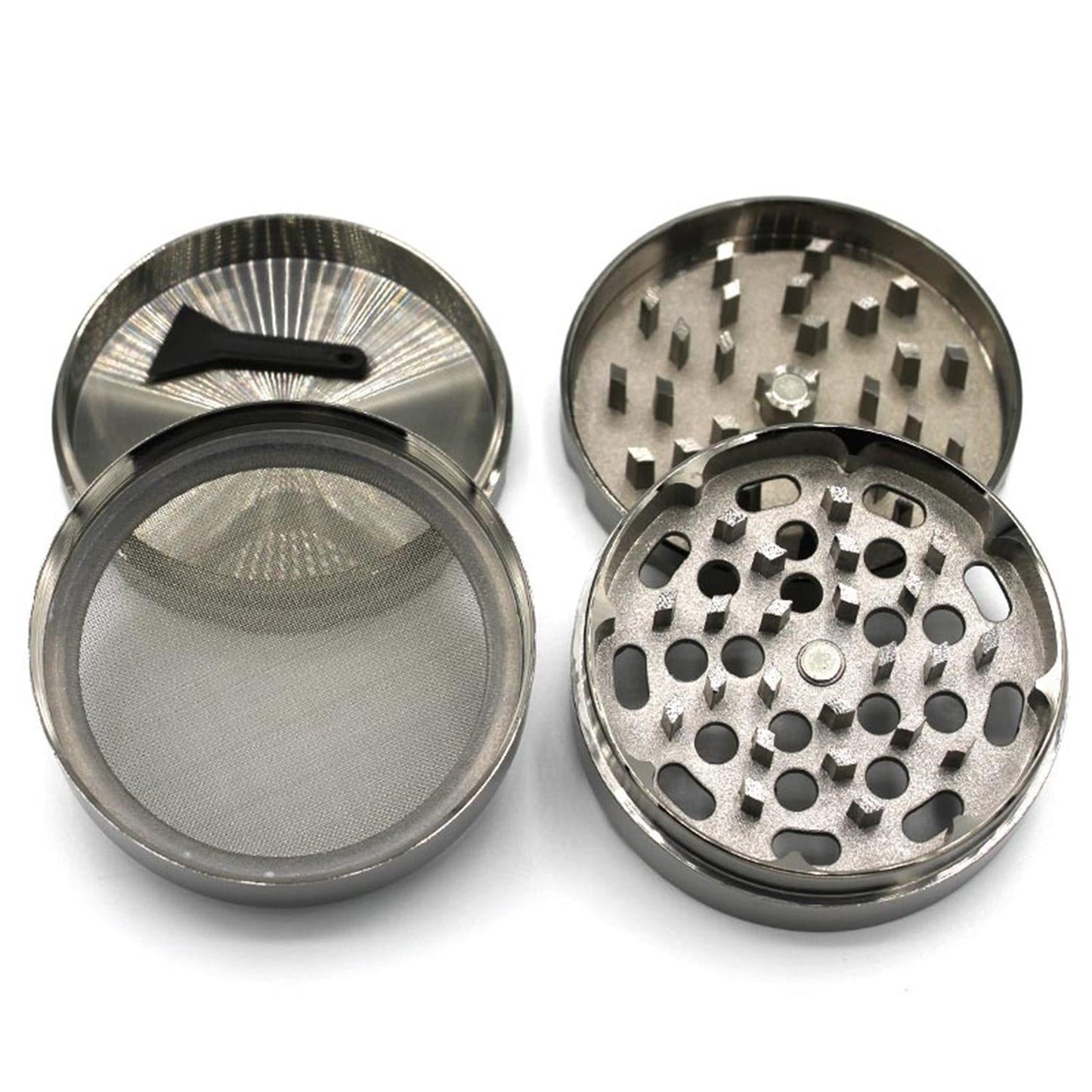 Grinder 4-teilig Aluminium dunkelgrau ø 60 mm Unbekannt