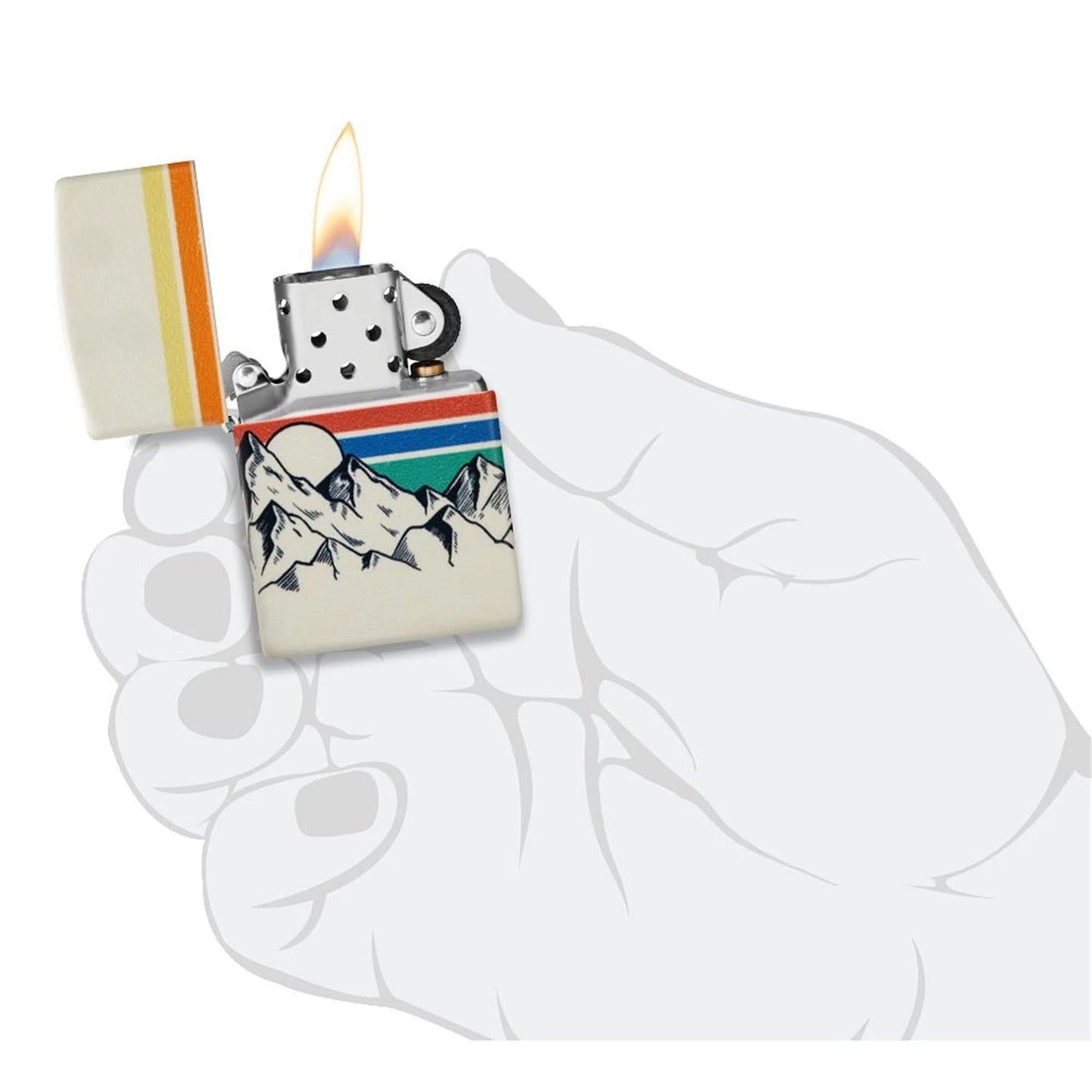 Zippo Benzinfeuerzeug Mountain Design Zippo