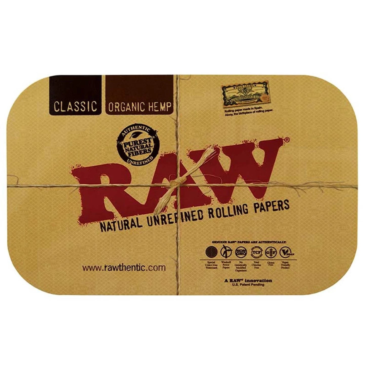 RAW Classic Beige Rolling Tray Cover Small 27,5 x 17,5 cm RAW