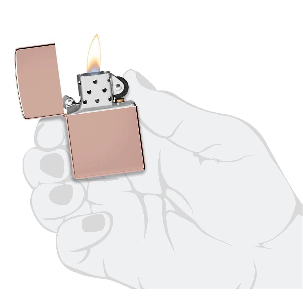 Zippo Benzinfeuerzeug Reg HP Rose Gold Zippo