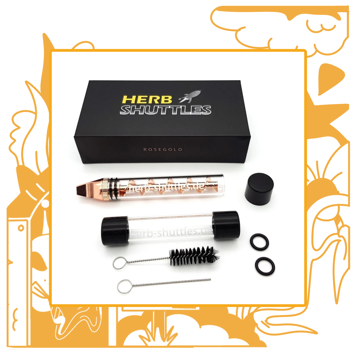 Herb Shuttles® Twisty Glass Blunt