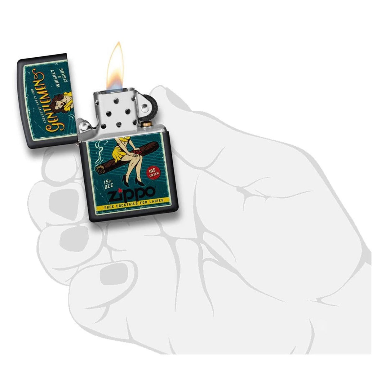 Zippo Benzinfeuerzeug Cigar Girl Design Zippo