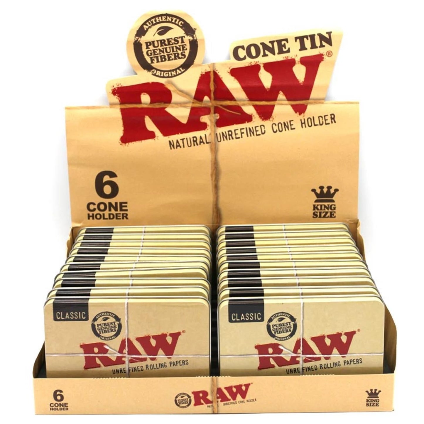 RAW Black Tin Case (Joint-Dose) RAW