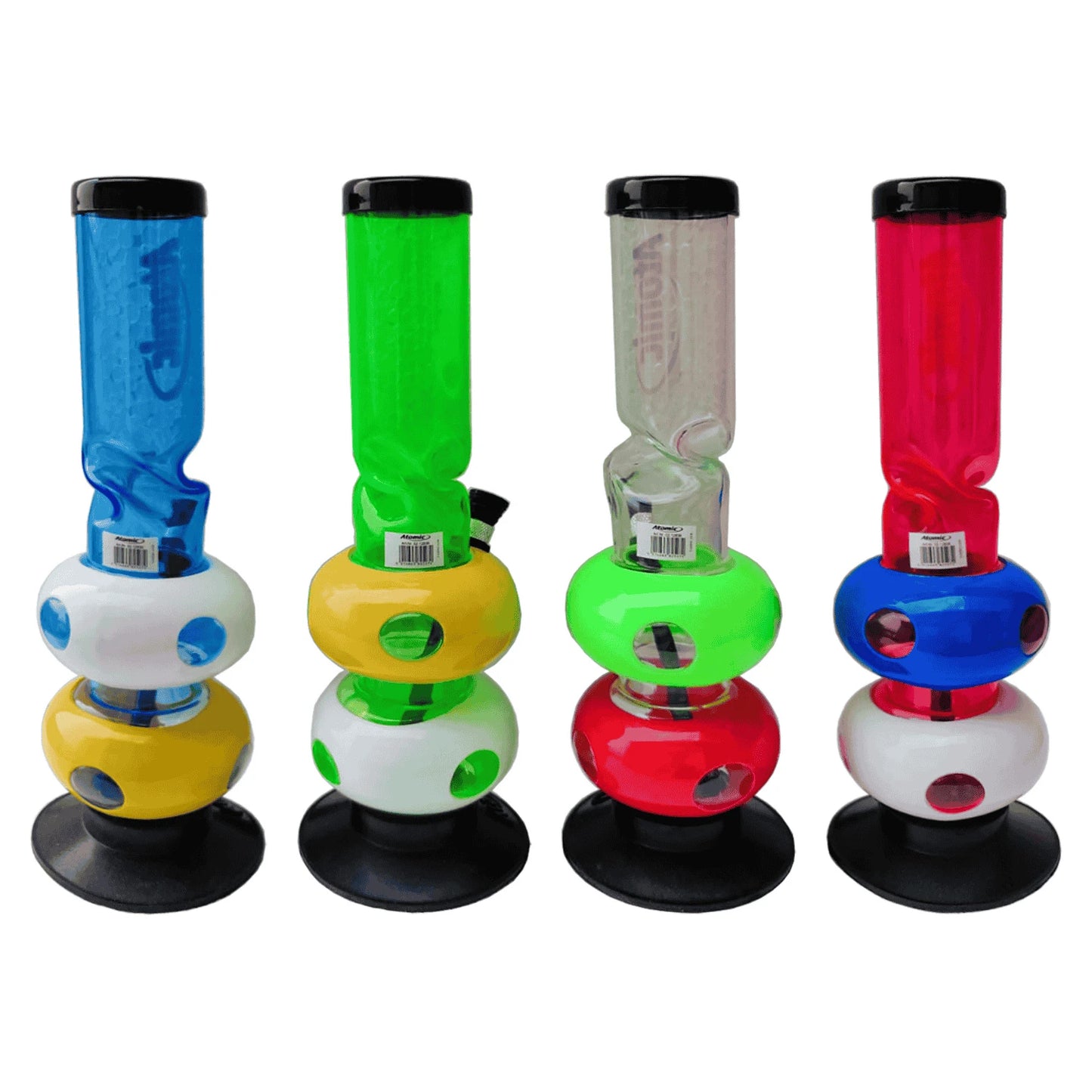 Atomic Acrylbong | H: 30cm - Bubble Design Atomic