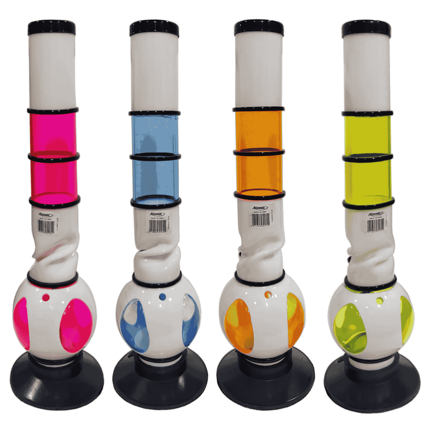 Atomic Acrylbong | H: 40cm - Bubble Design