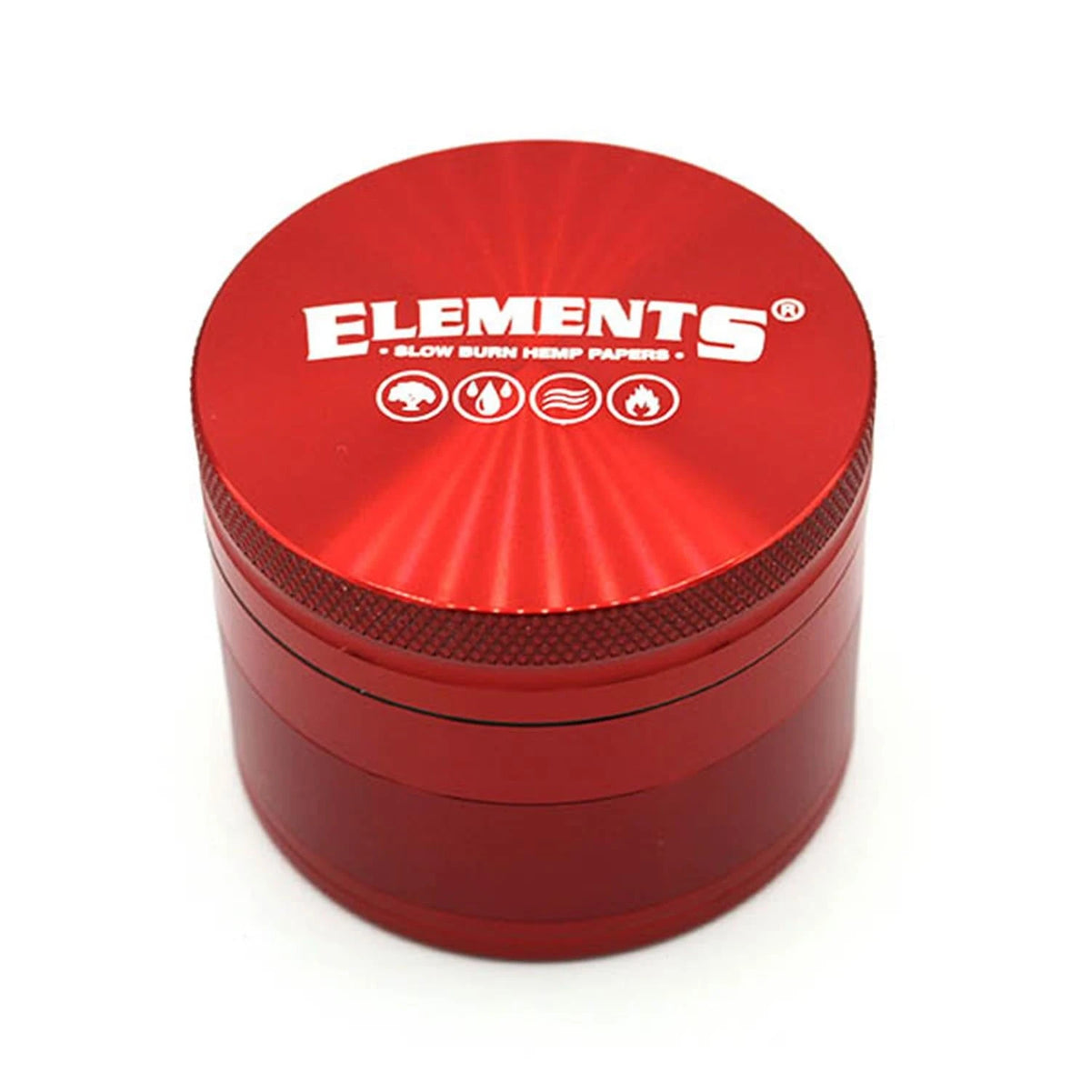 Elements Grinder Aluminium rot Medium 4-teilig Ø 56 mm Elements