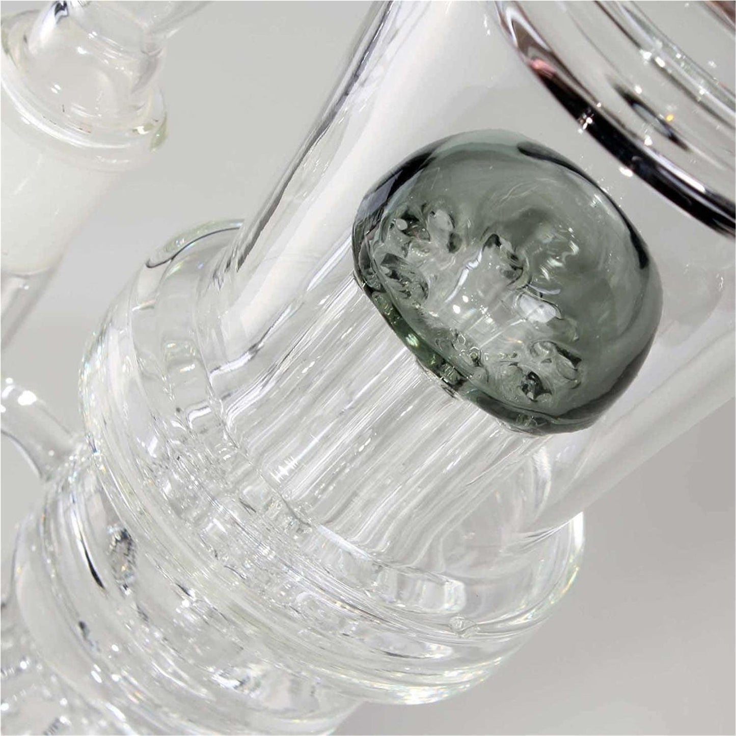 Black Leaf Icebong HoneyComb Baumperkolator grau | H: 38,5cm, Ø: 64/50mm, Schl.: 18,8mm