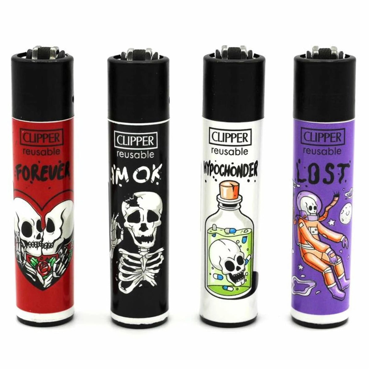 Clipper Classic Feuerzeug Skulls #19 Clipper