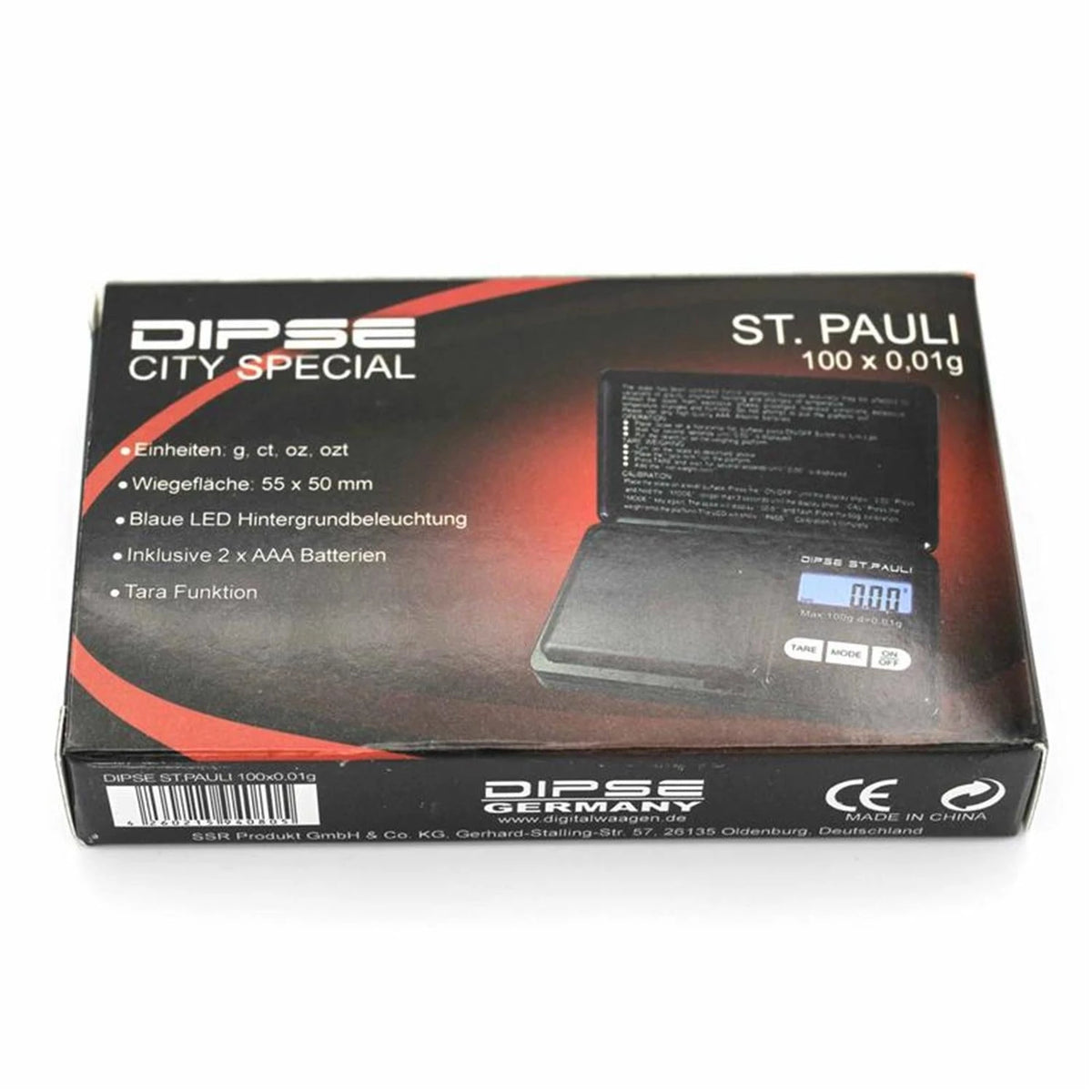 Digitalwaage DIPSE St. Pauli 100g / 0,01g DIPSE