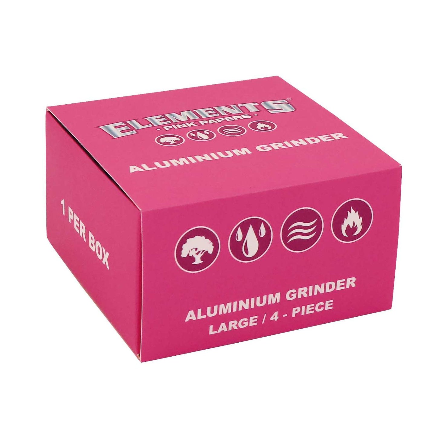 Elements Grinder Aluminium Pink Large 4-teilig Ø 61 mm
