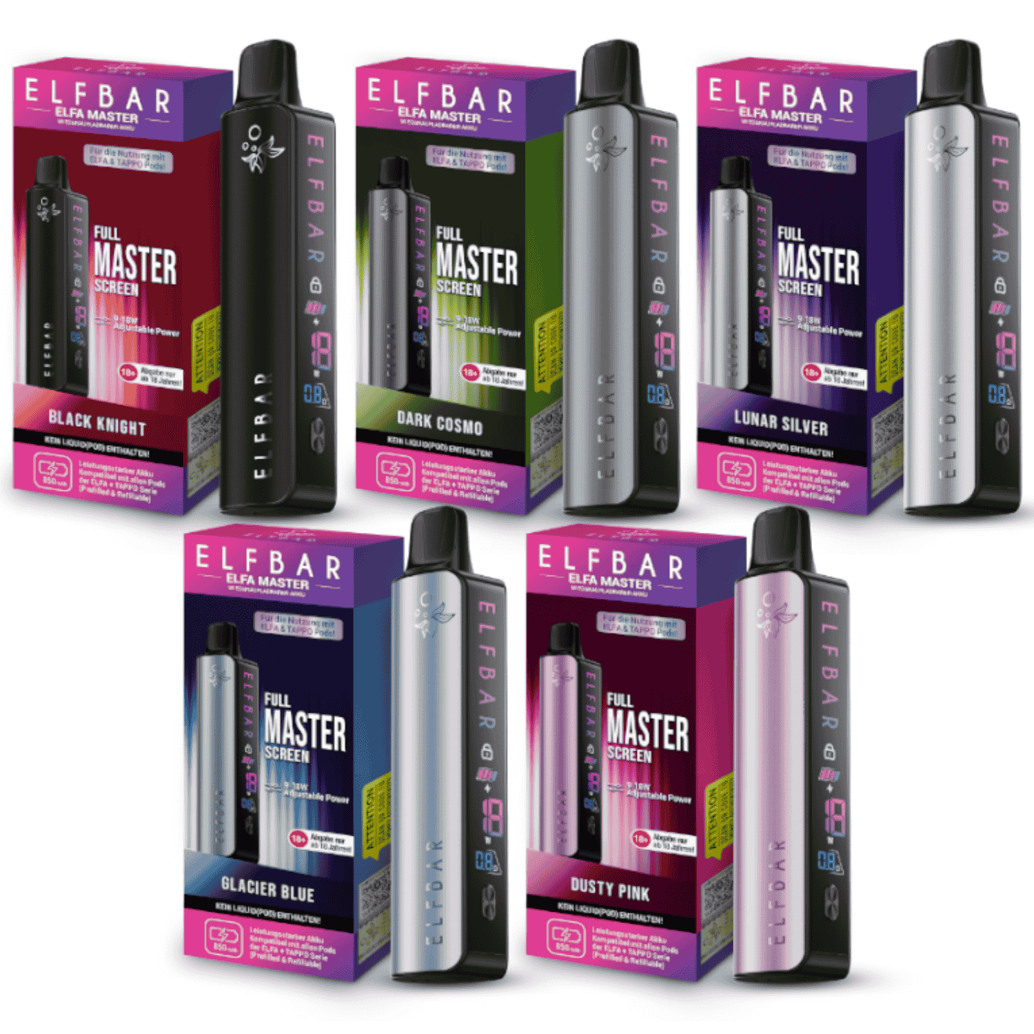 Elfbar Elfa Master Akku 850 mAh | 5 Farben | Vape Akku kaufen Herb Shuttles Elfbar Elfa Master Akku 850 mAh | 5 Farben | Vape Akku kaufen Herb Shuttles