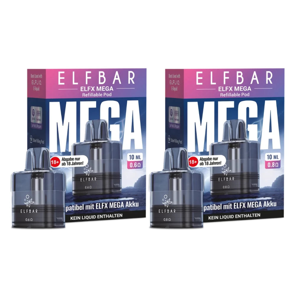 Elfbar ELFX MEGA Pod 0,6 / 0,8 Ohm - 10ml Elfbar