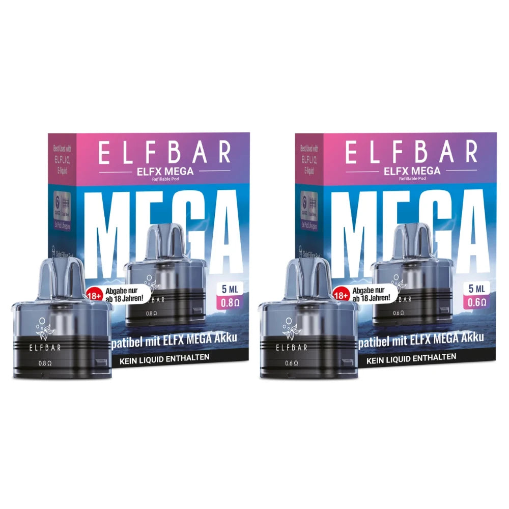 Elfbar ELFX MEGA Pod 0,6 / 0,8 Ohm - 5ml Elfbar
