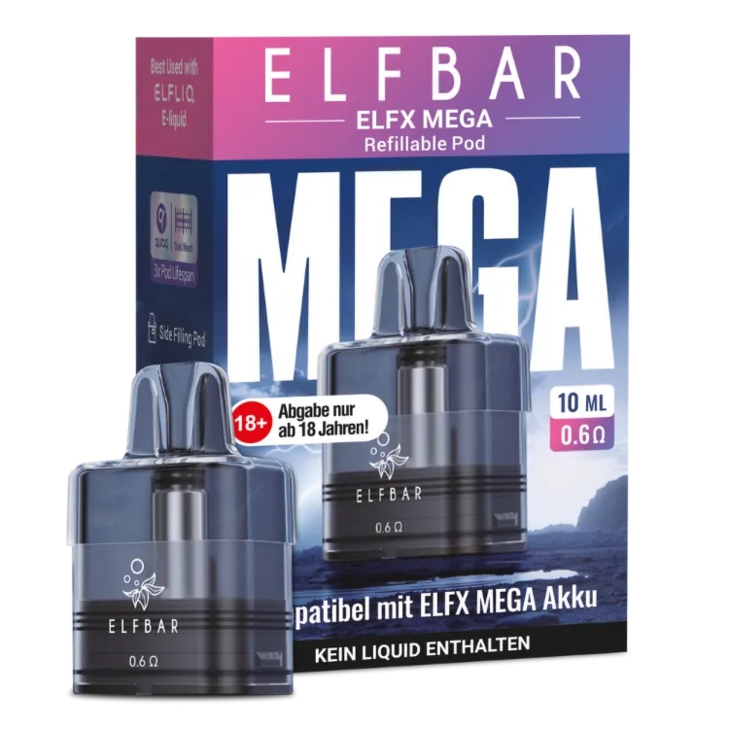 Elfbar ELFX MEGA Pod 0,6 Ohm 10ml