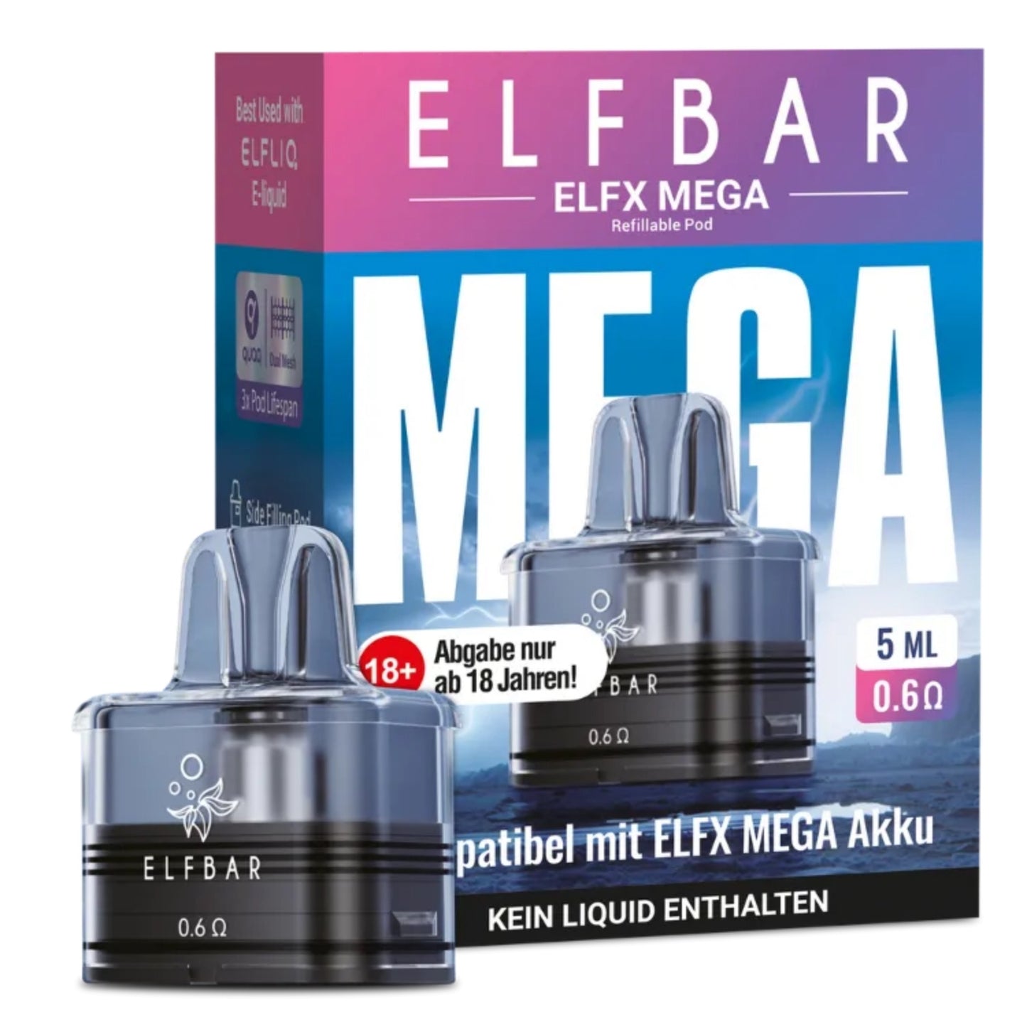 Elfbar ELFX MEGA Pod 0,6 Ohm 5ml