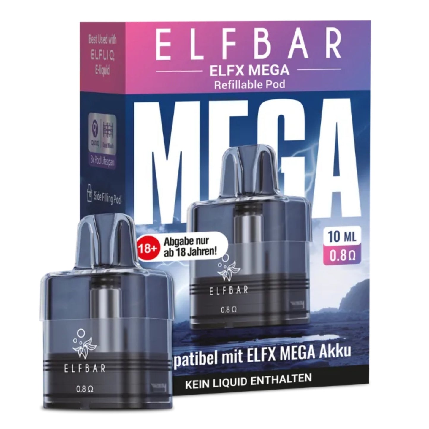 Elfbar ELFX MEGA Pod 0,8 Ohm 10ml