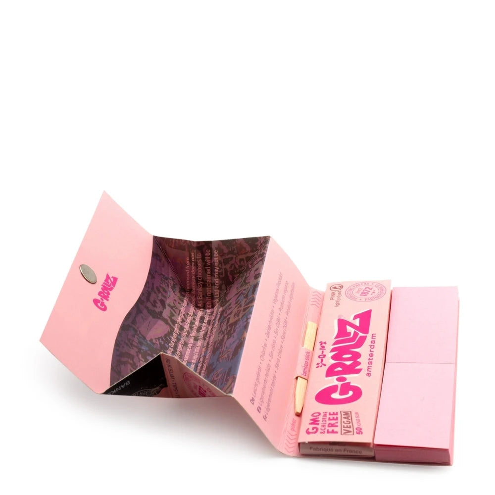 G-Rollz - Mexican Diamonds Papers KSS+Tips+Tray Pink G-Rollz