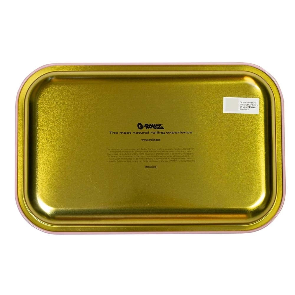G-Rollz Rolling Tray Medium - Flower Thrower Pink G-Rollz