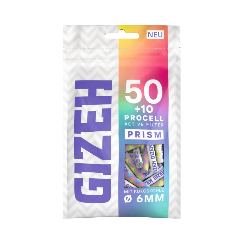 GIZEH ProCell Active Filter Ø 6mm (60 Stück) - 4 Farben Gizeh