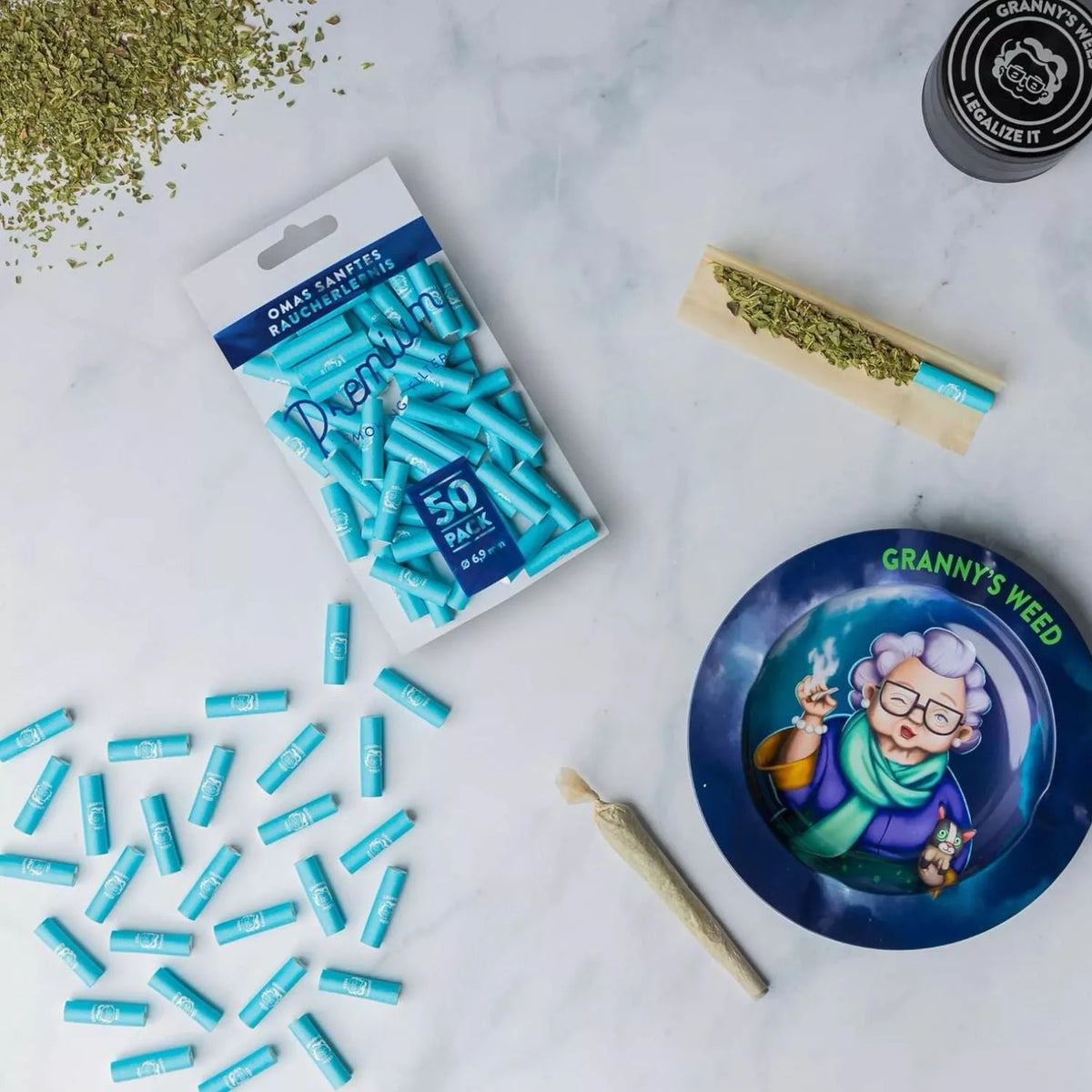 GRANNYS Weed Deluxe Aktivkohlefilter 6mm (50 Stück) Grannys Weed
