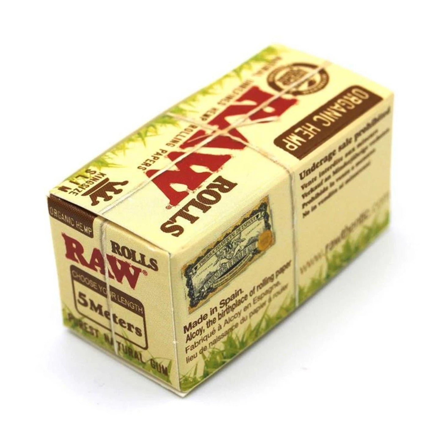 RAW Organic Hemp Rolls Slim 5m RAW