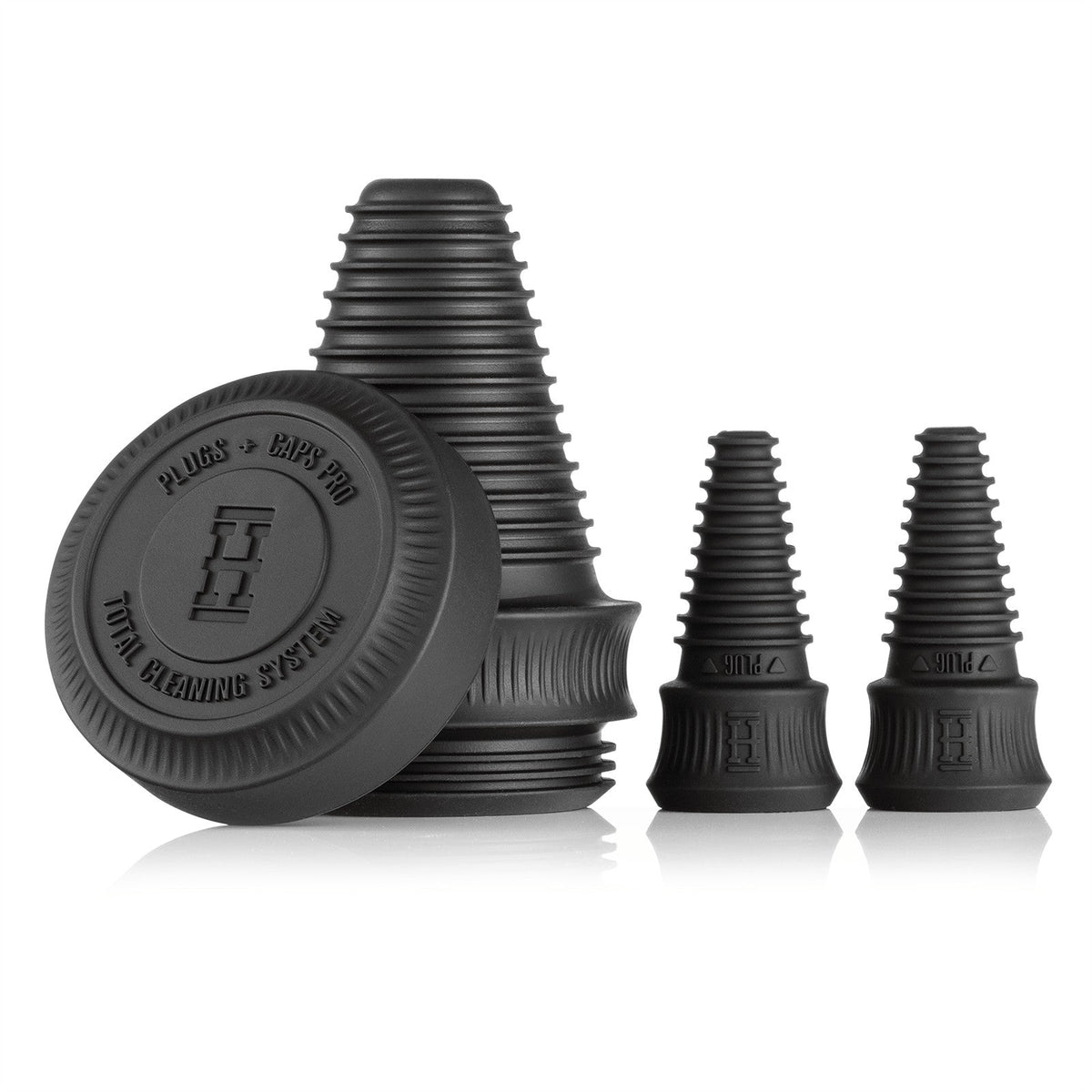 Hemper Tech Bong Reinigungsset Plugs & Caps PRO (Schwarz)