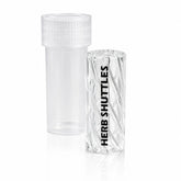 Herb Shuttles Glasfilter Spiral-Tip 12mm - Black & Clear Herb Shuttles