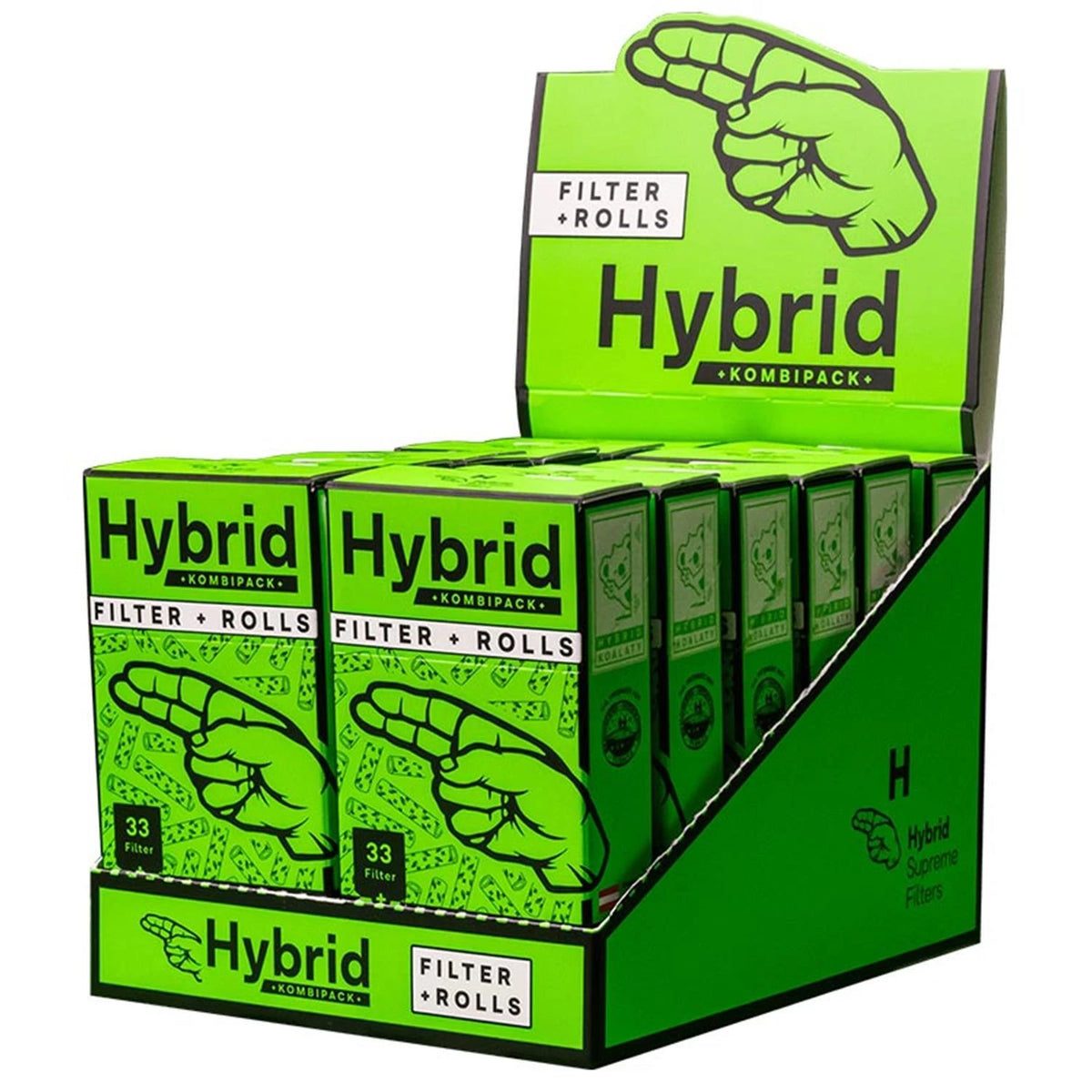 Hybrid Supreme Filters Kombipack 33 Aktivkohlefilterfilter + 4m Paper Rolls Hybrid Supreme Filters