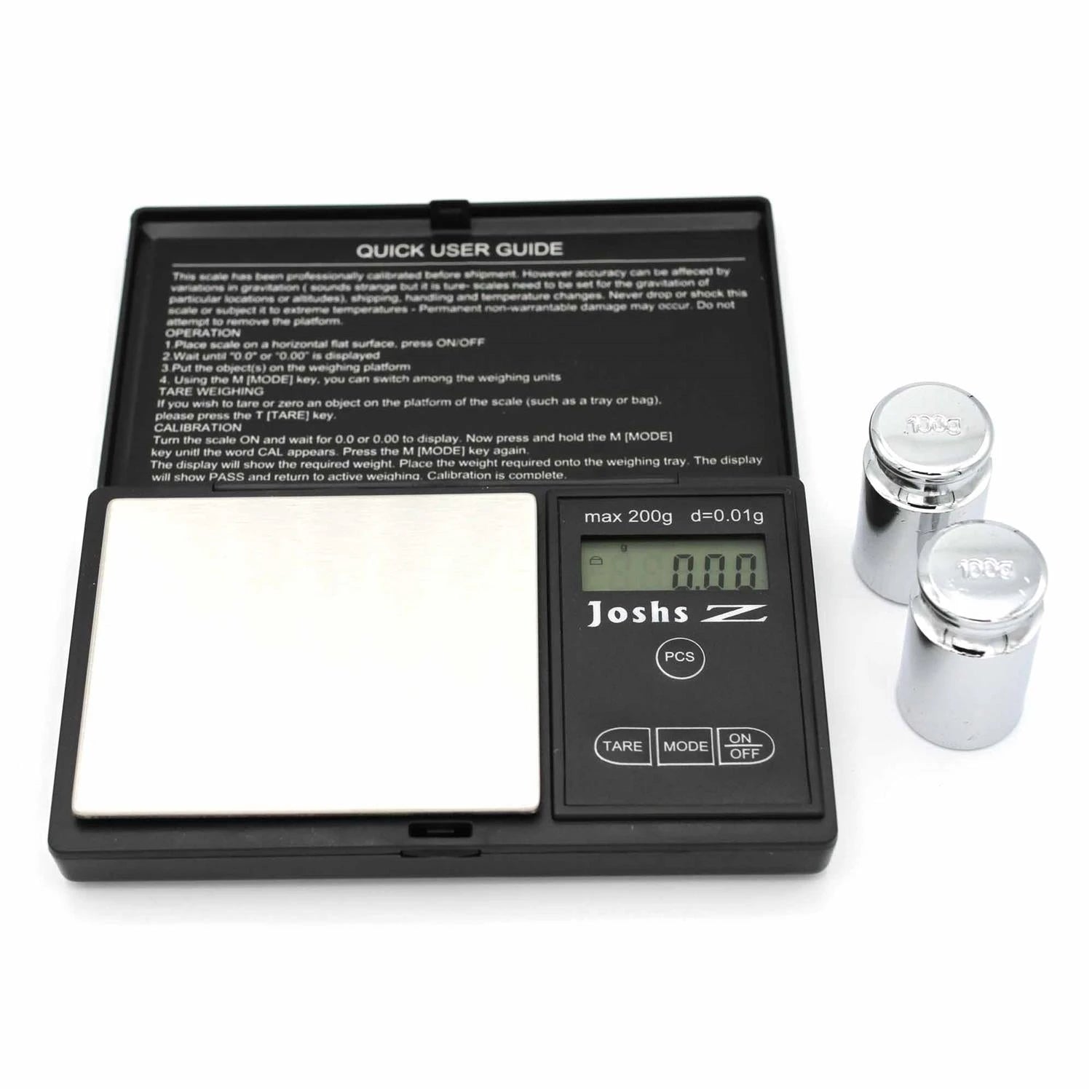 Digitalwaage Joshs Z 200g / 0,01g inkl. Justiergewicht DIPSE
