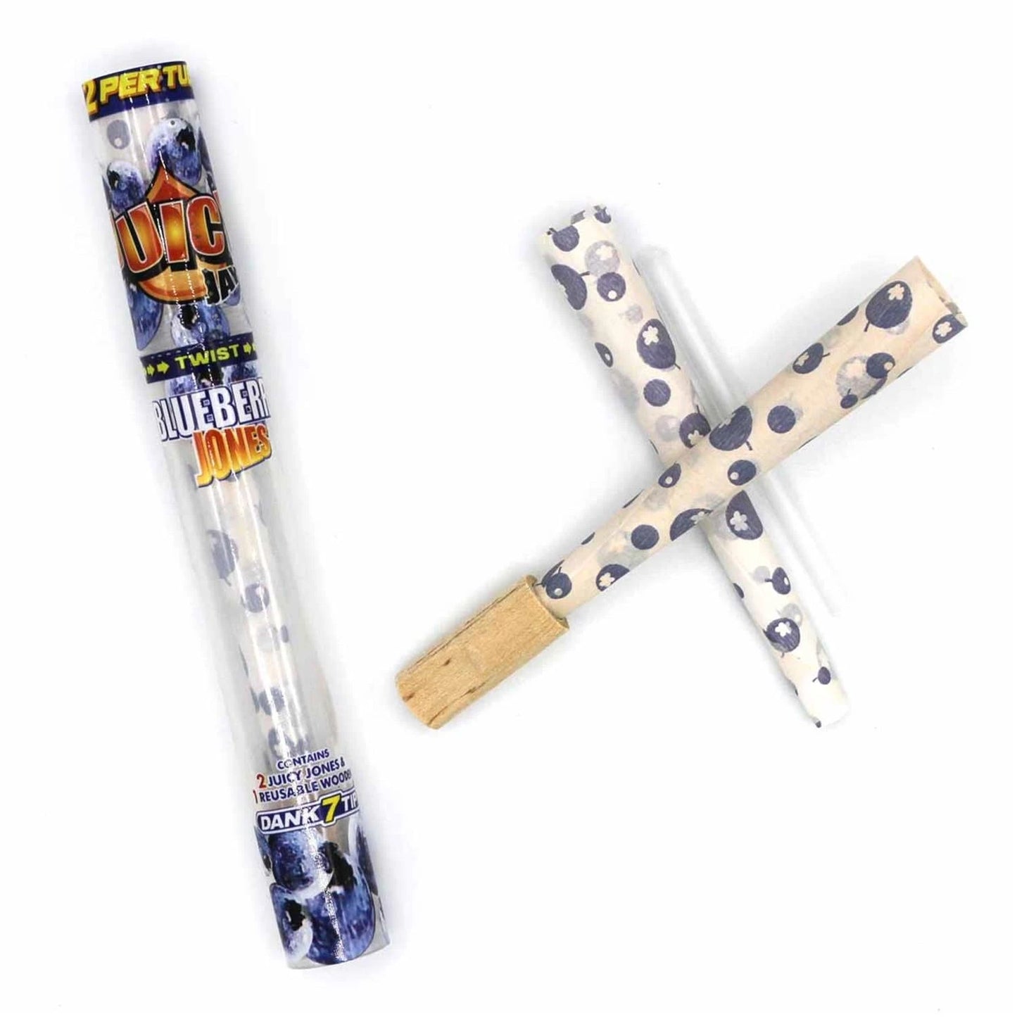 Juicy Jones Blackberry 2 vorgedrehte Joints mit Holz-Tip – Juicy Jay’s Juicy Jay´s
