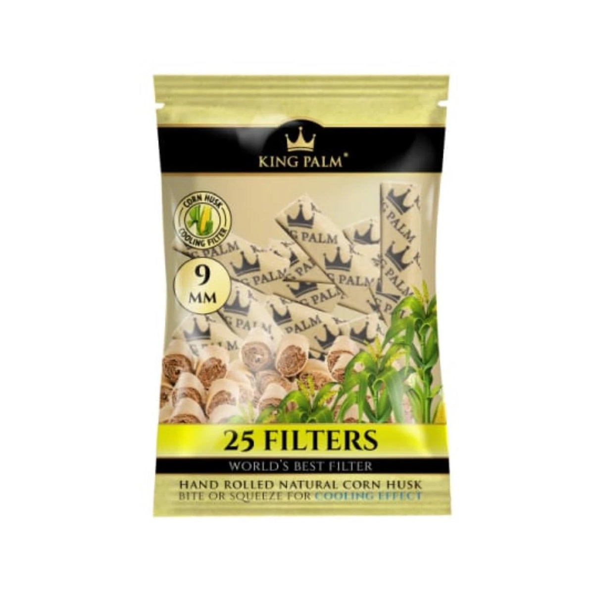 King Palm Corn Husk Filter 9mm - 25 Stk. King Palm