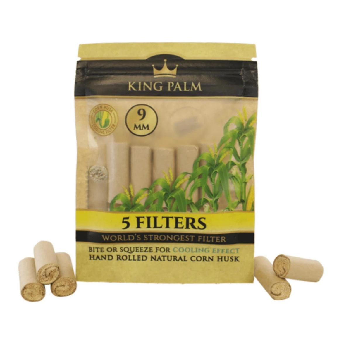 King Palm Corn Husk Filter 9mm - 5 Stk. King Palm