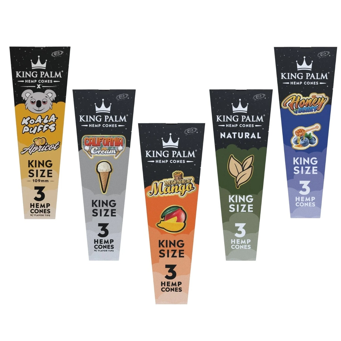 King Palm Hemp Cones King Size - 5 Sorten King Palm