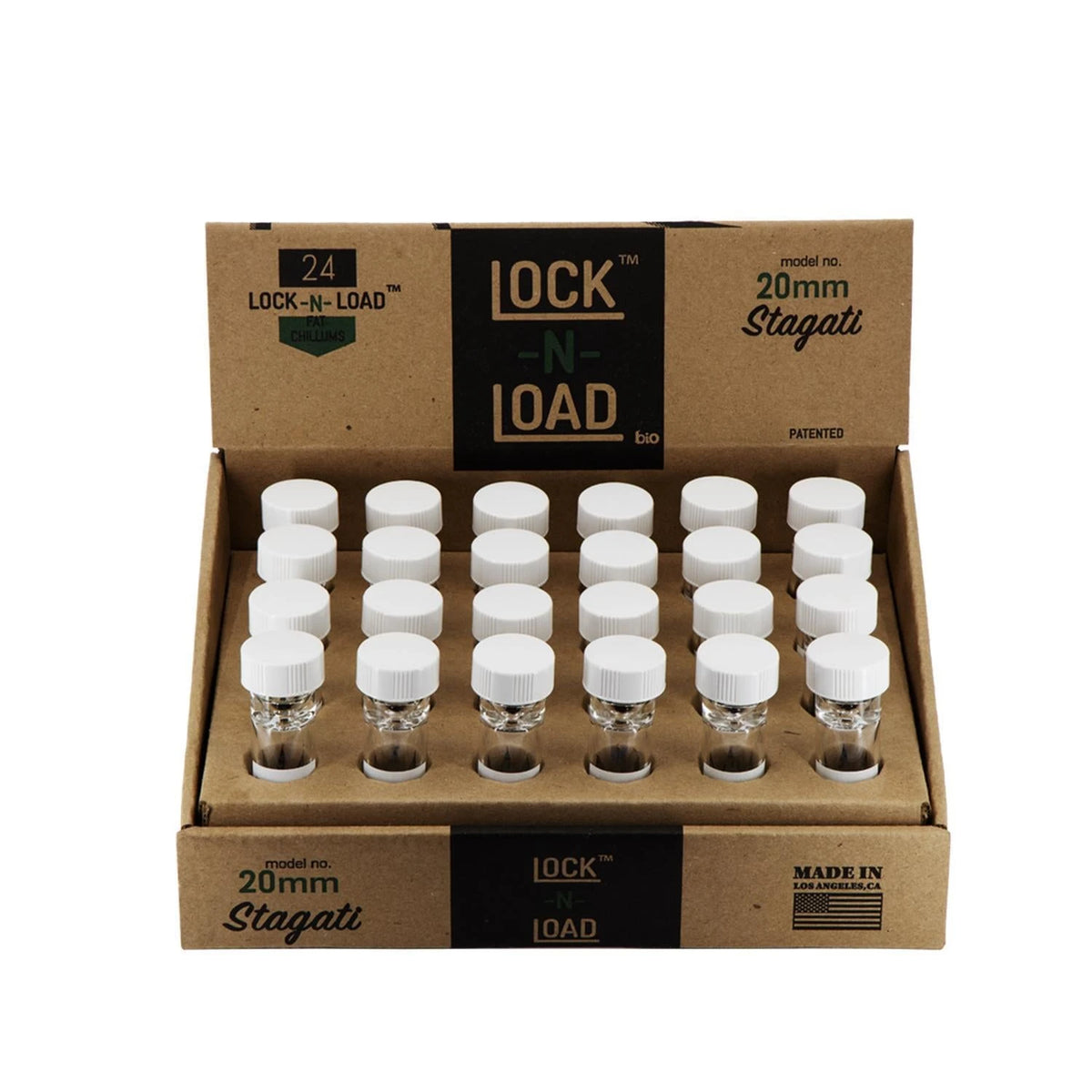 LOCK N LOAD 20 mm STAGATI Hand-Glaspfeife Lock n Load