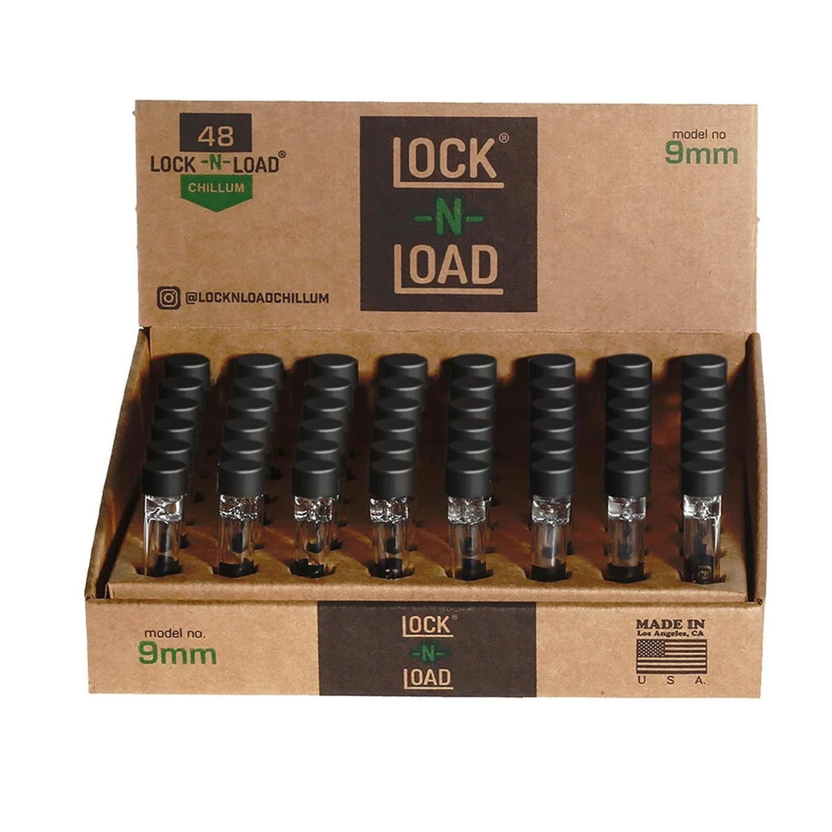 LOCK N LOAD 9 mm Hand-Glaspfeife Lock n Load