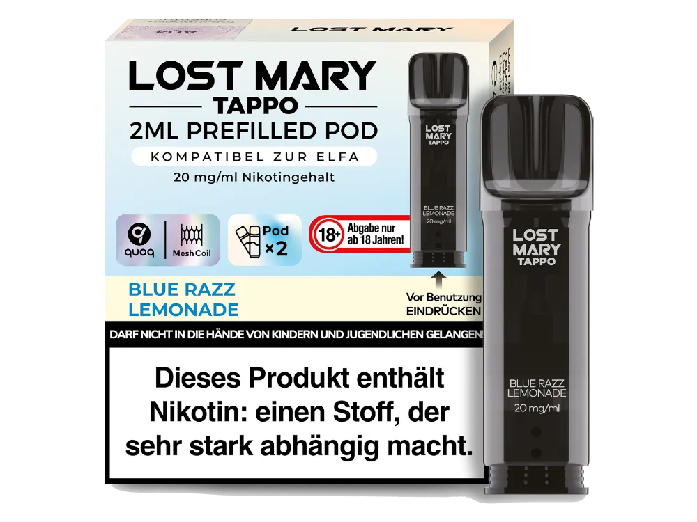 Lost Mary Tappo Pod 2er Pack 20mg/ml - verschiedene Sorten