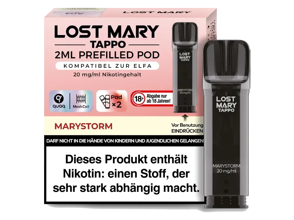 Lost Mary Tappo Pod 2er Pack 20mg/ml - verschiedene Sorten Lost Mary