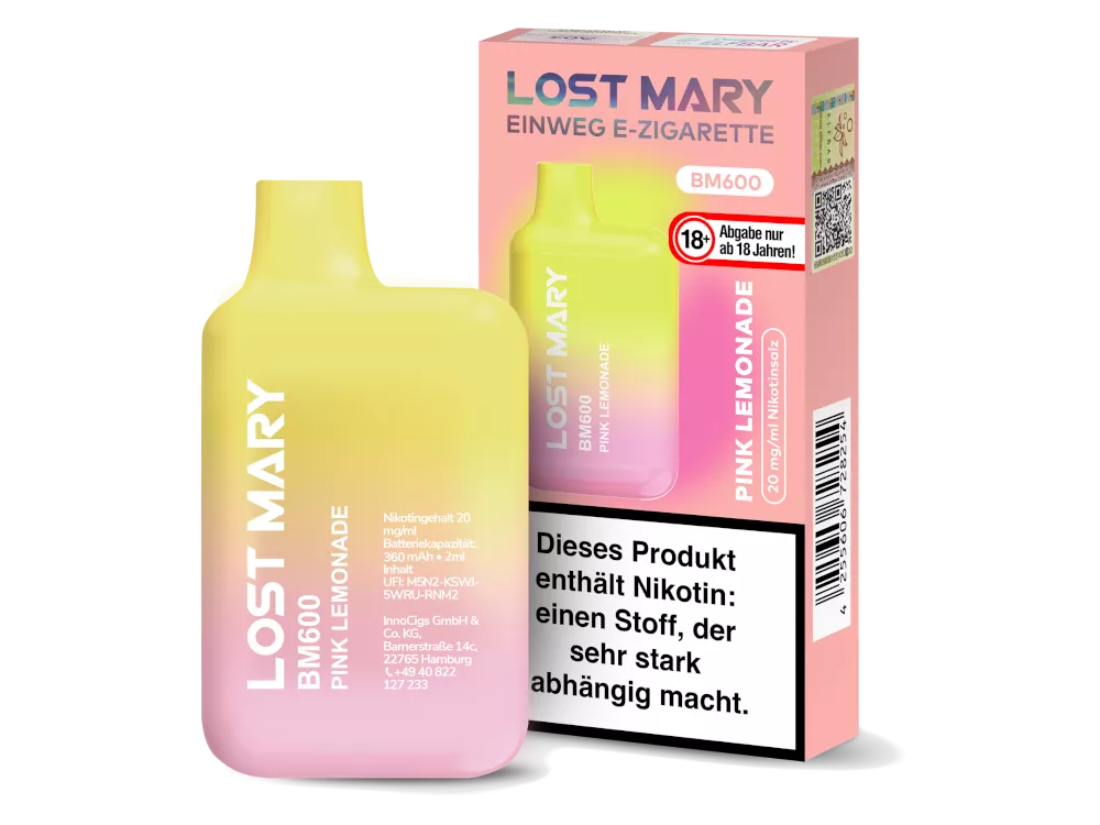 Lost Mary BM600 20mg/ml Nikotin - verschiedene Sorten