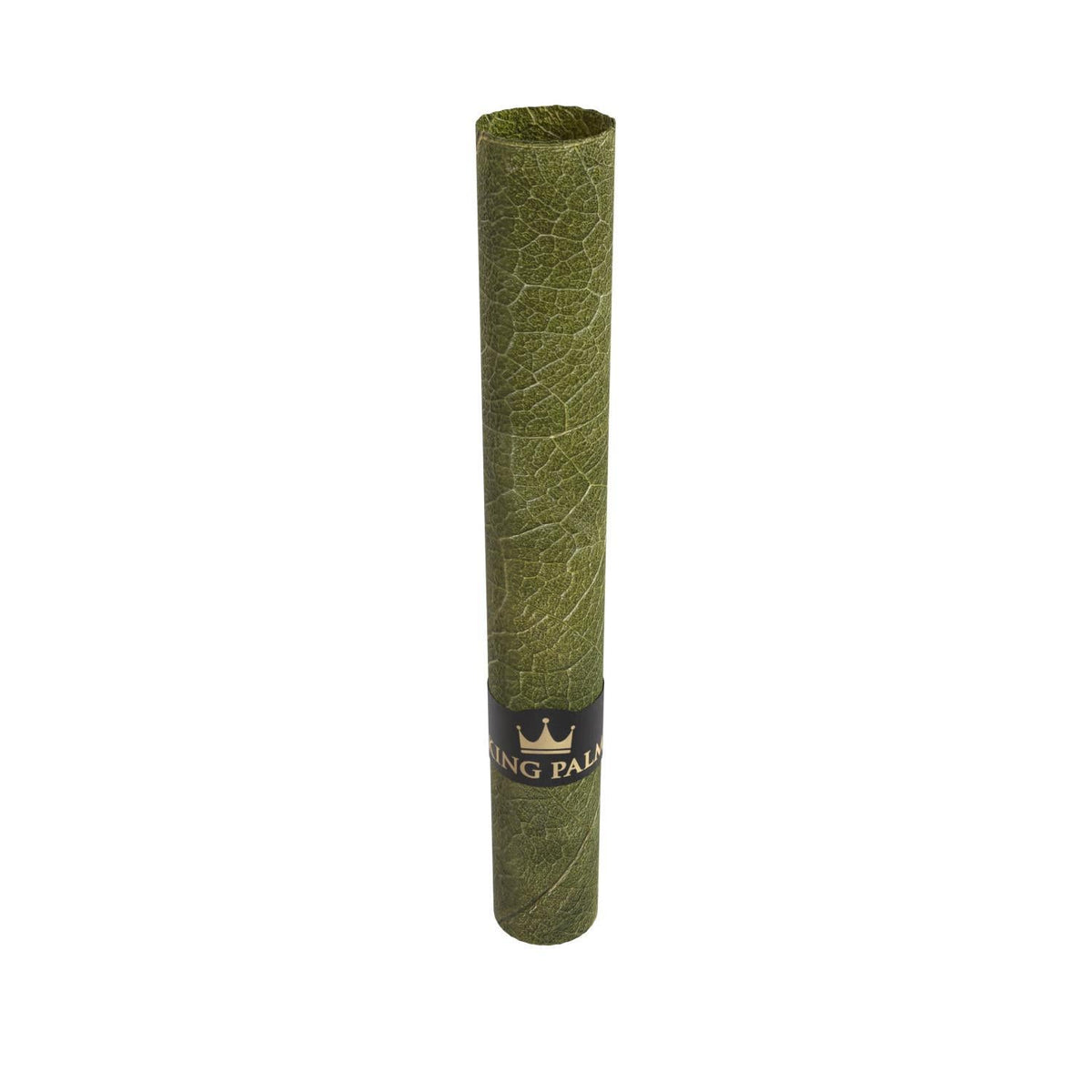 King Palm XL Real Leaf Tube Natural – einzelnes Blattröhrchen mit sichtbarer Blattstruktur und King Palm Banderole