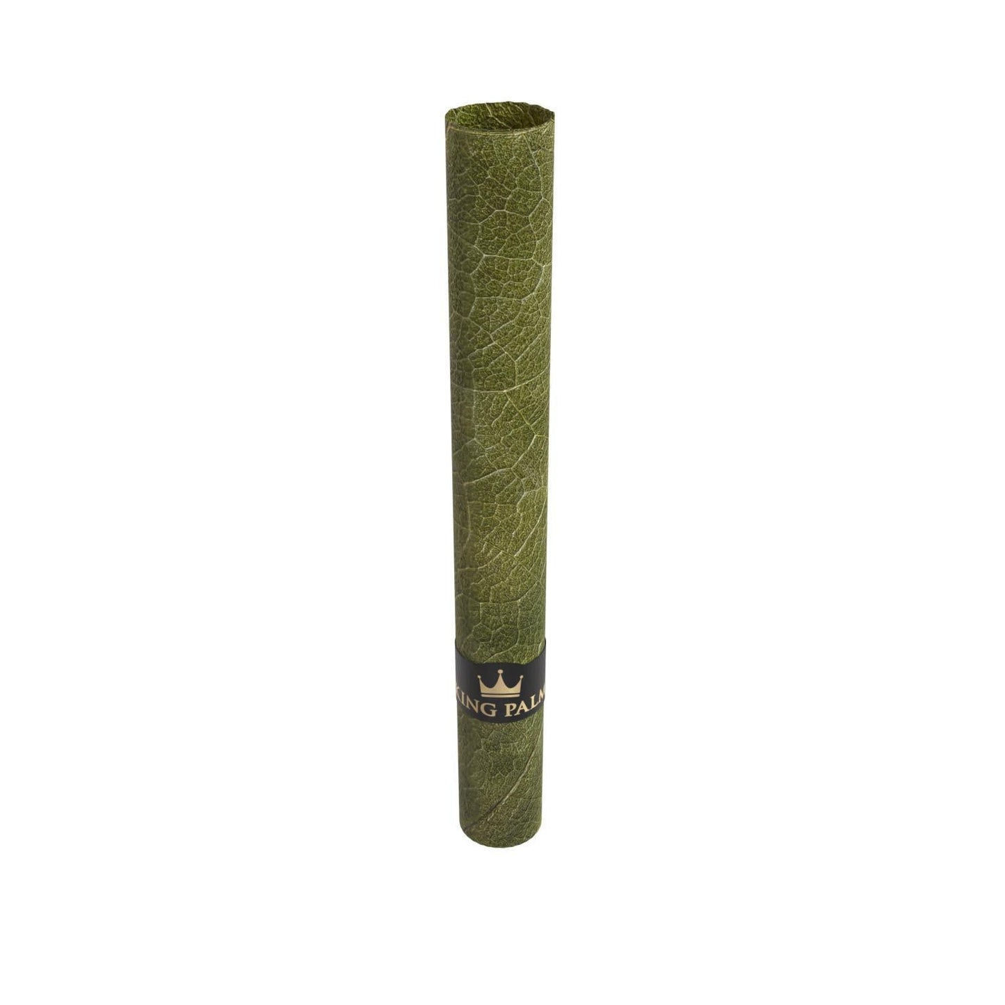 King Palm XXL Real Leaf Tube Natural – einzelnes Blattröhrchen mit sichtbarer Blattstruktur und King Palm Banderole